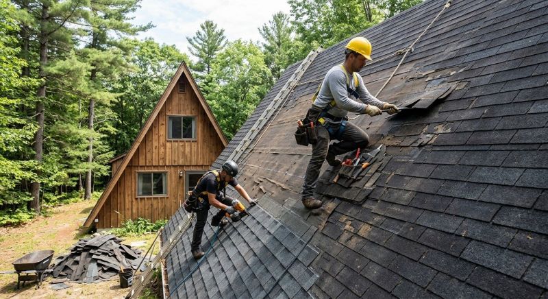 A Frame Roof Repair in Troy, OH