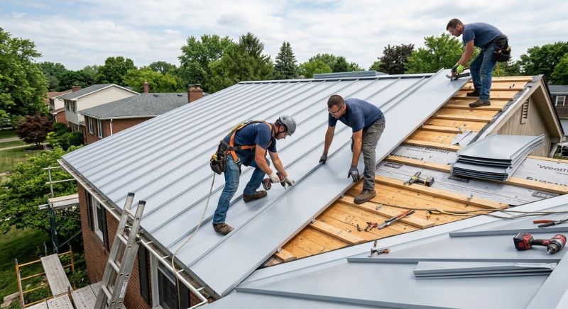 Aluminum Roof Installation in Brookville, OH