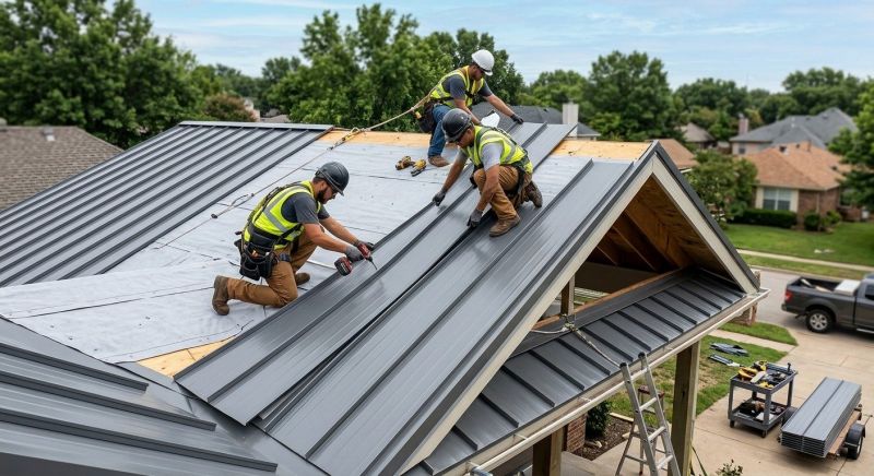 Aluminum Roof Installation in Russia, OH