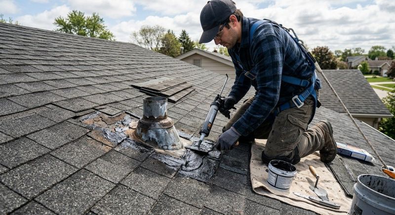 Asphalt Roof Leak Repair in New Carlisle, OH