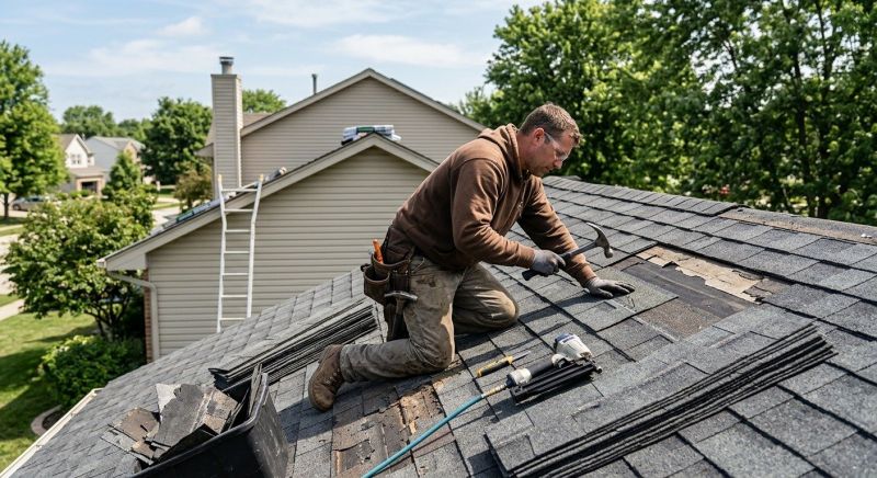 Asphalt Roof Repair in Russia, OH