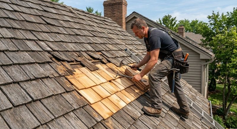 Cedar Shake Roof Repair in Urbana, OH