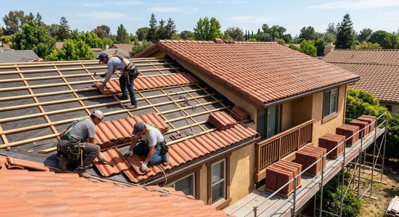 Clay Tile Roofing Installation in Troy, OH