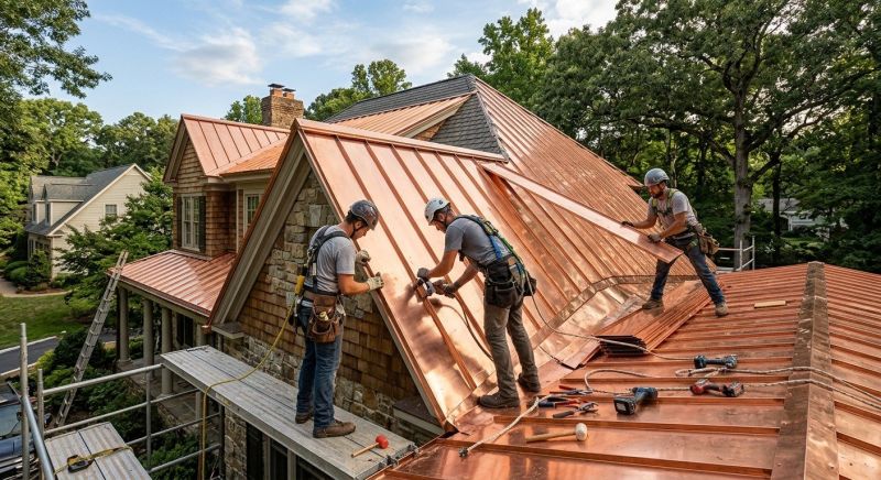 Copper Roof Installation in Troy, OH