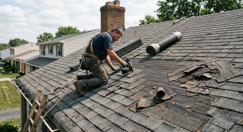 Damaged Roof Repair in Troy, OH