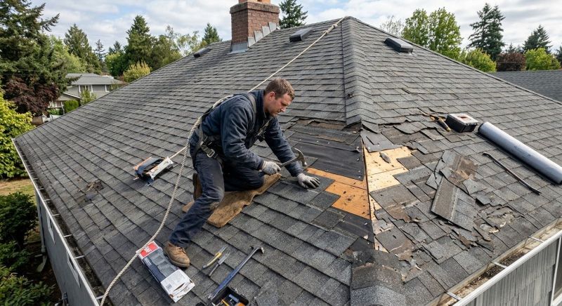 Damaged Roof Repair in Piqua, OH