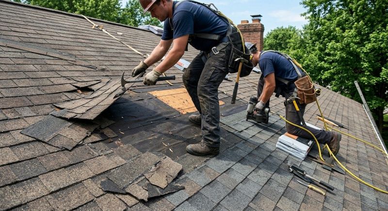 Damaged Roof Repair in Vandalia, OH