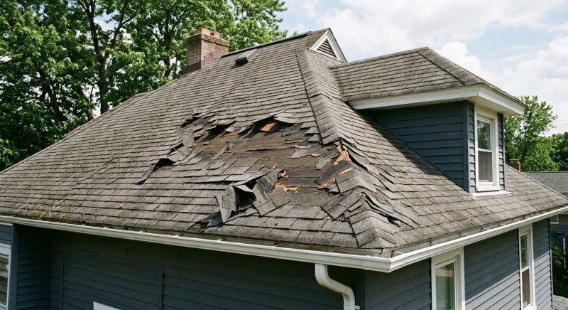 Damaged Roof Replacement in West Milton, OH
