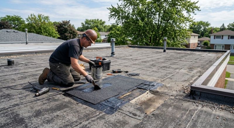 Flat Roof Repair in Fairborn, OH