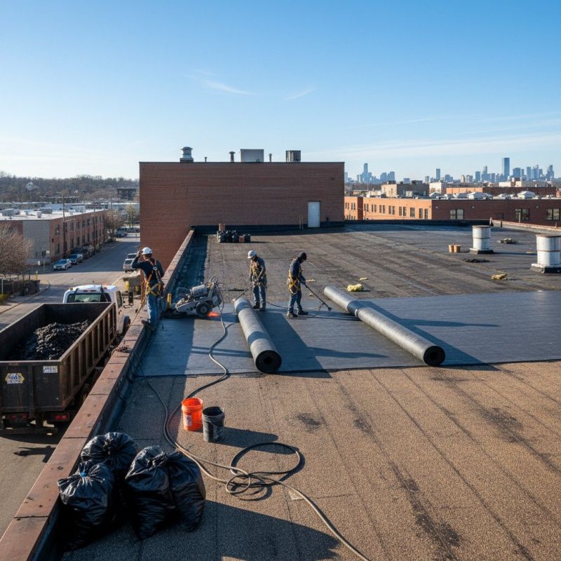 Flat Roof Replacement in Shelby County, OH