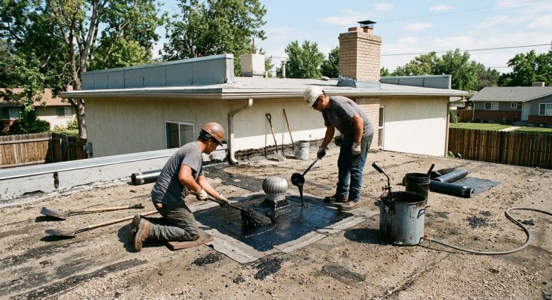 Flat Roof Tar Repair in Troy, OH