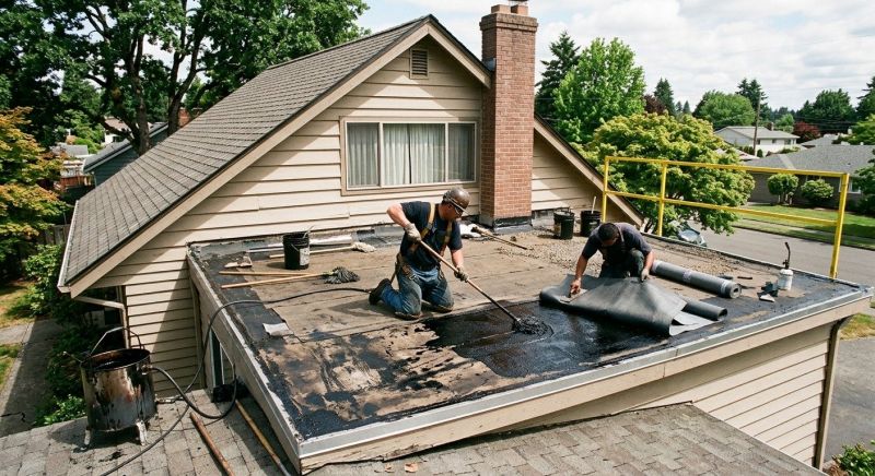 Flat Roof Tar Repair in Troy, OH