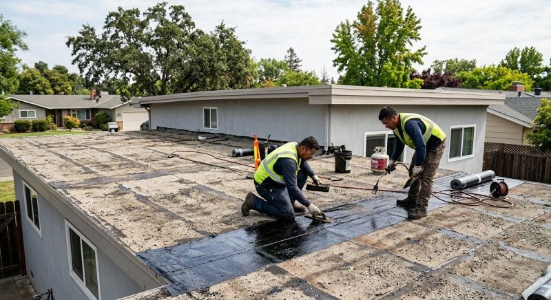 Flat Roof Tar Repair in Troy, OH