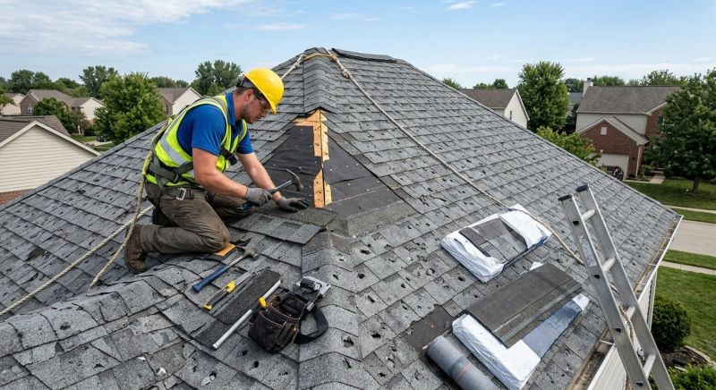 Hail Damage Roof Repair in Urbana, OH