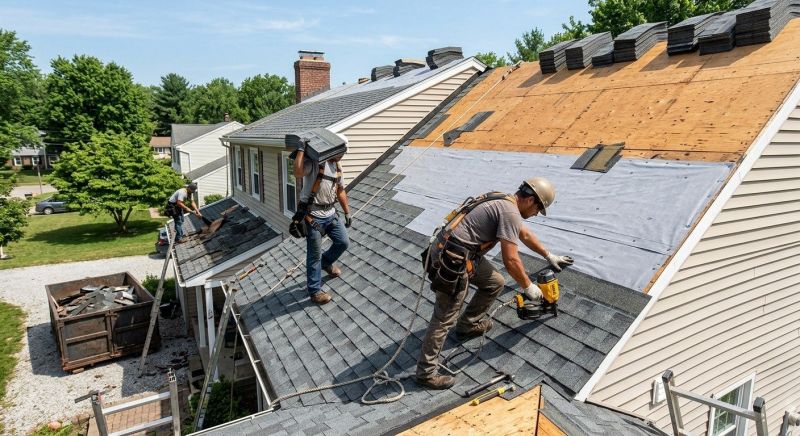 Hip Roof Shingle Replacement in Troy, OH
