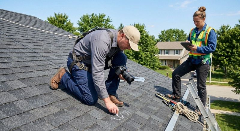 Roof Damage Inspection in Piqua, OH