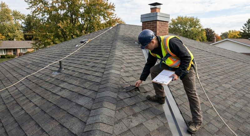 Roof Damage Inspection in Russia, OH