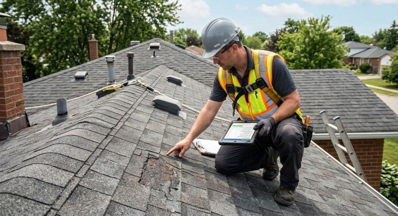 Roof Damage Inspection in Springfield, OH