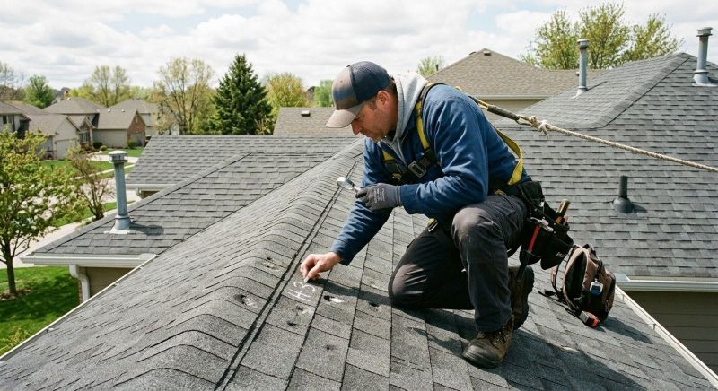 Roof Damage Inspection in Urbana, OH
