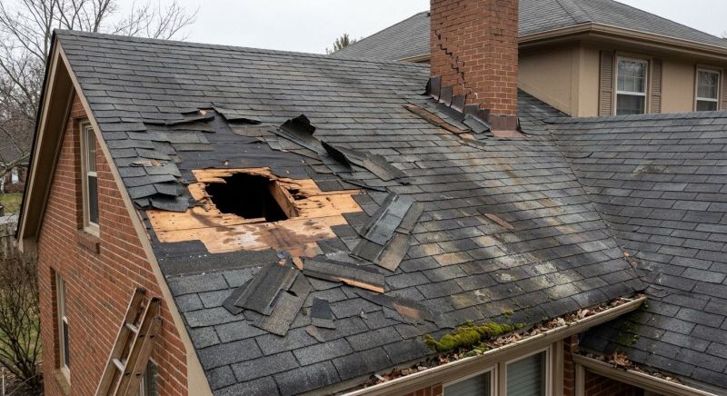 Roof Damage Repair in Russia, OH