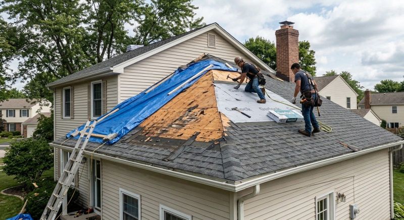 Roof Damage Restoration in Urbana, OH