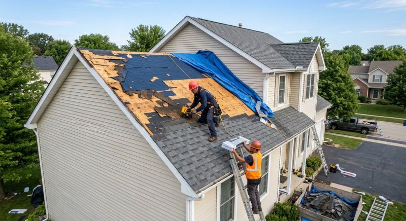 Roof Damage Restoration in Vandalia, OH