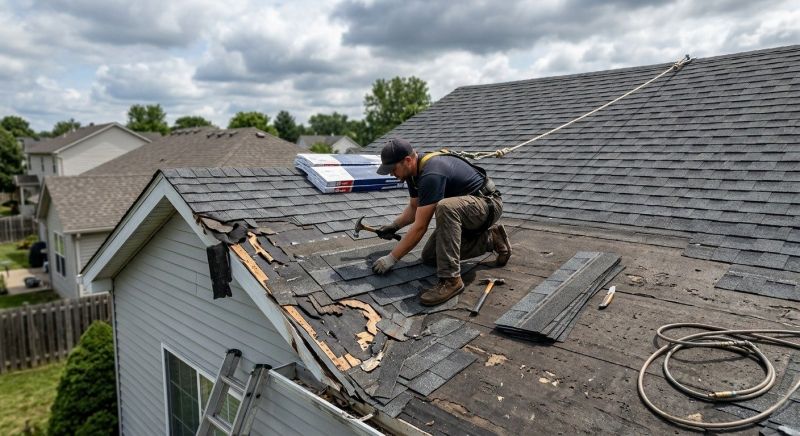 Roof Damage Restoration in Yellow Springs, OH