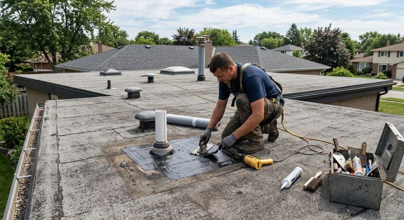 Rubber Roof Repair in West Milton, OH