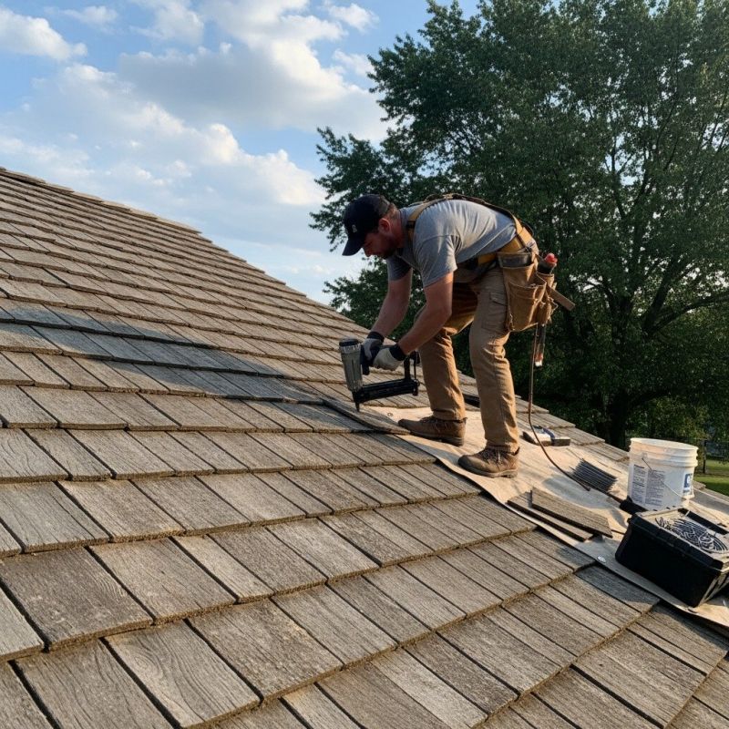 Shake Shingle Repair in Shelby County, OH