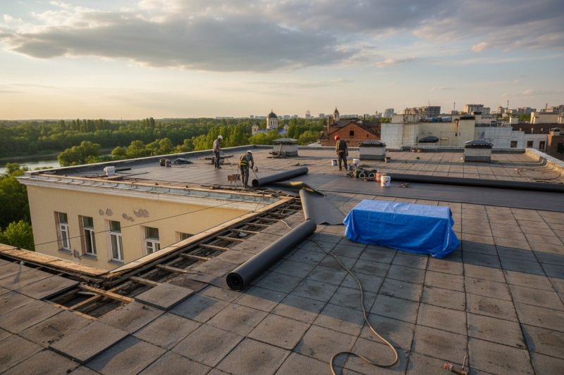 Single Ply Roof Replacement in Miami County, OH