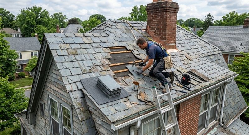 Slate Roof Repair in Miami County, OH