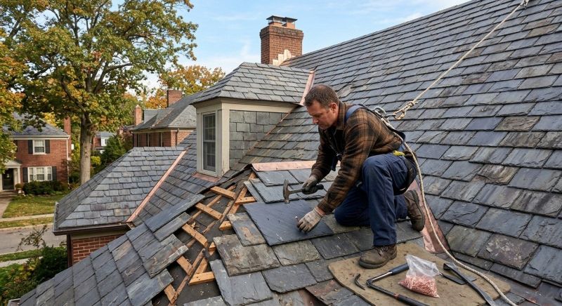 Slate Roof Repair in West Milton, OH