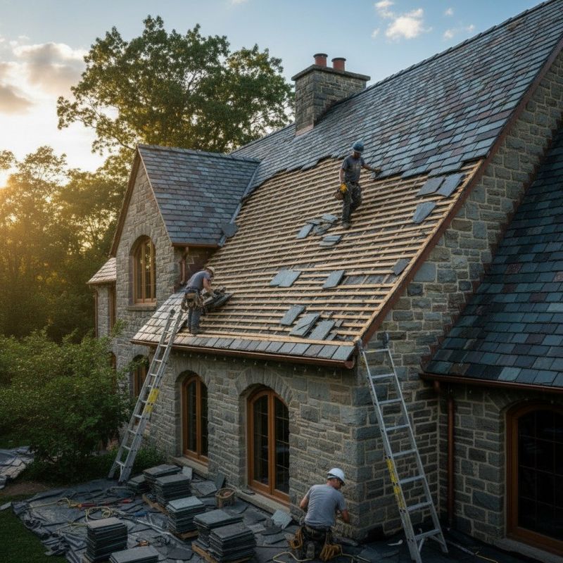 Slate Roof Replacement in Medway, OH