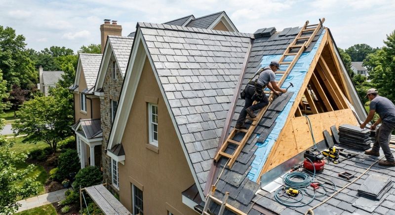 Slate Shingles Repair in Russia, OH