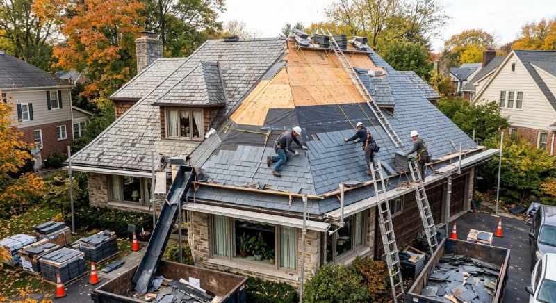 Slate Shingles Repair in Russia, OH