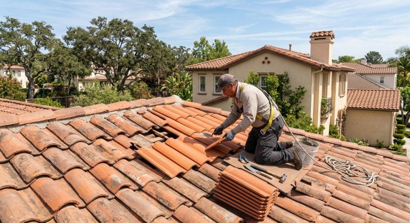 Spanish Tile Roof Repair in Troy, OH