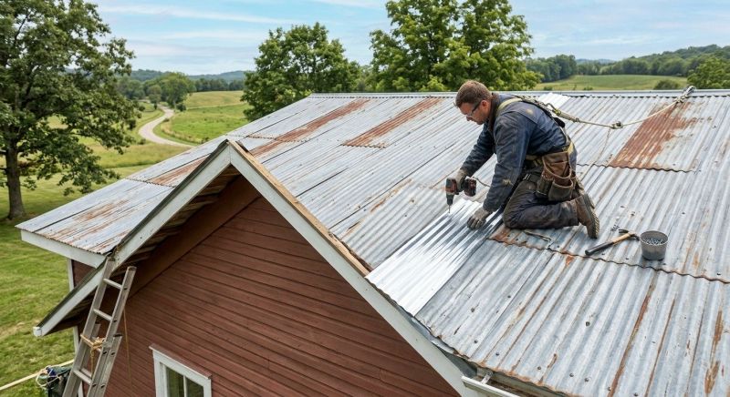 Steel Roof Repair in Troy, OH