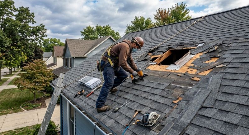 Storm Damage Roof Repair in West Milton, OH