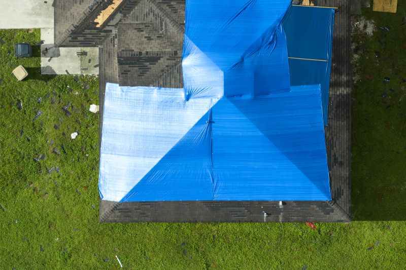 Storm Damage Roof Tarping in Troy, OH