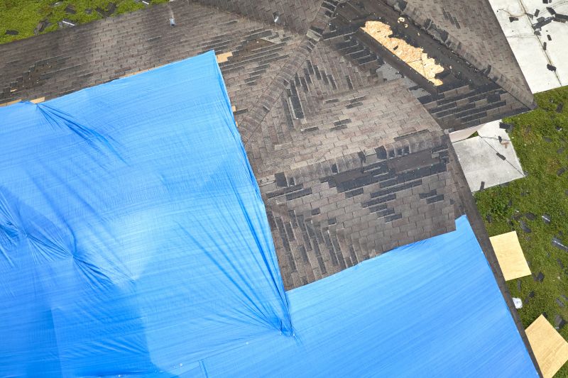 Storm Damage Roof Tarping in Troy, OH