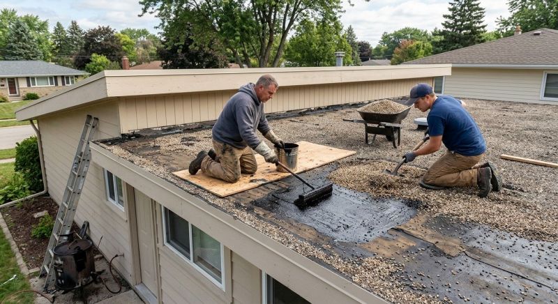 Tar And Gravel Roof Repair in Dayton, OH