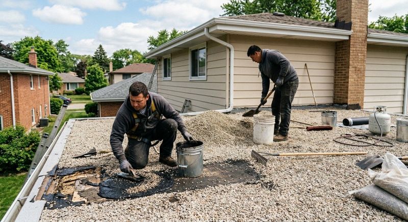Tar And Gravel Roof Repair in Fairborn, OH