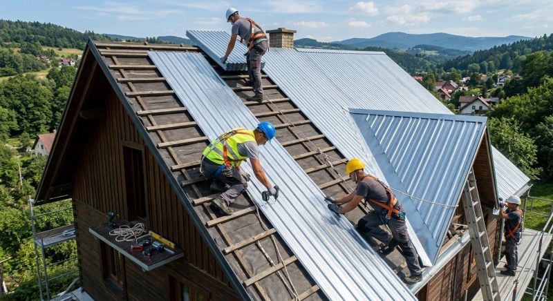Tin Roof Installation in Russia, OH