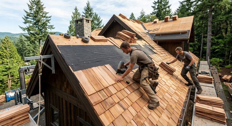 Wood Roofing Installation in Troy, OH