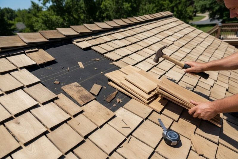 Wood Shake Roof Repair in Springfield, OH