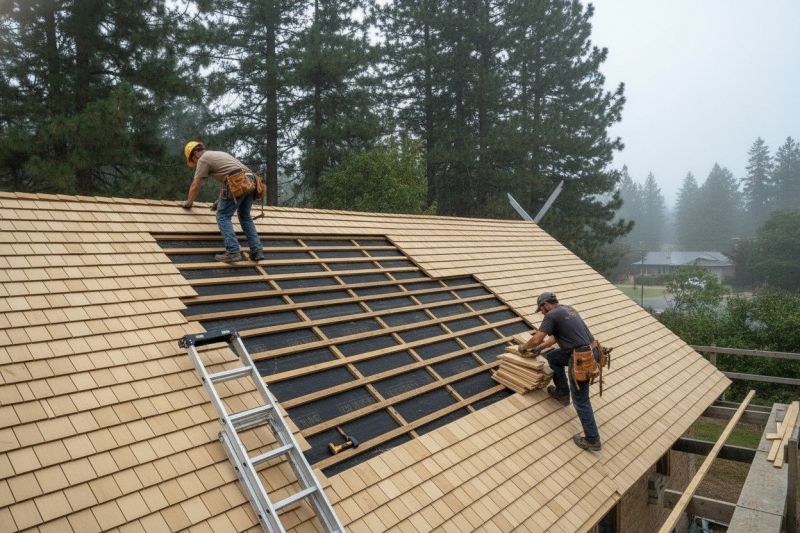 Wood Shake Roof Repair in Yellow Springs, OH