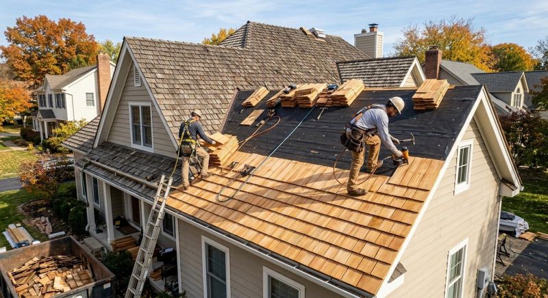 Wood Shake Roof Replacement in Tipp City, OH
