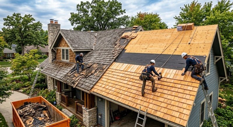Wood Shingle Roof Replacement in Troy, OH